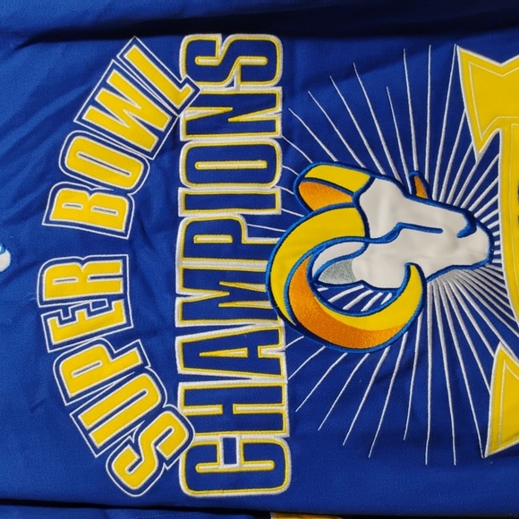 SALE! RARE! NFL Los Angeles Rams Super Bowl 2000 Champion Jacket Like New (A-76) - Picture 9 of 16